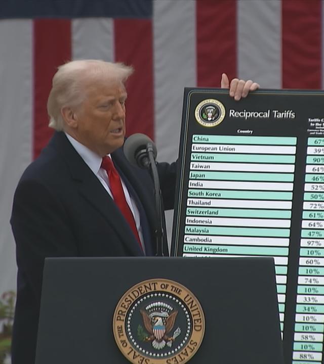 Donald Trump hält eine Rede