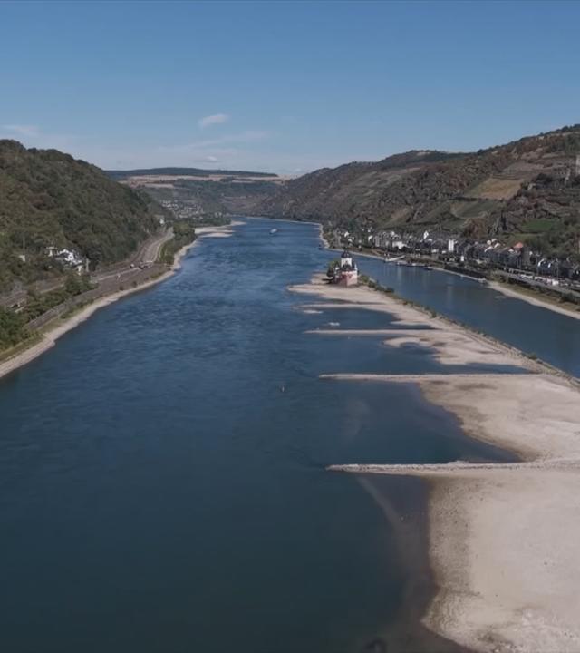 Wassermangel Rhein