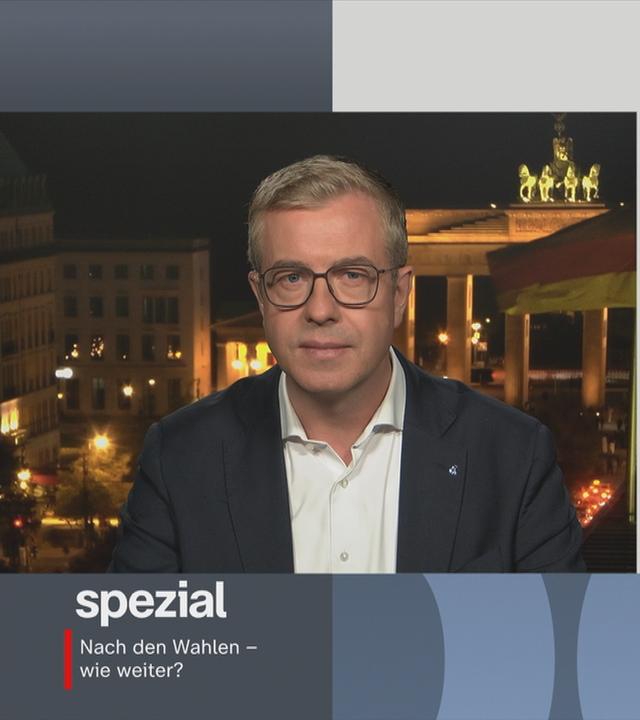 Shakuntala Banerjee im Gespräch mit CDU-Spitzenkandidat Stefan Evers 
