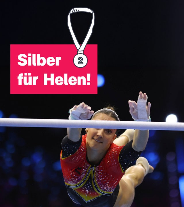 Silber für Helen! Die Turnerin gewinnt für Deutschland den zweiten Platz.