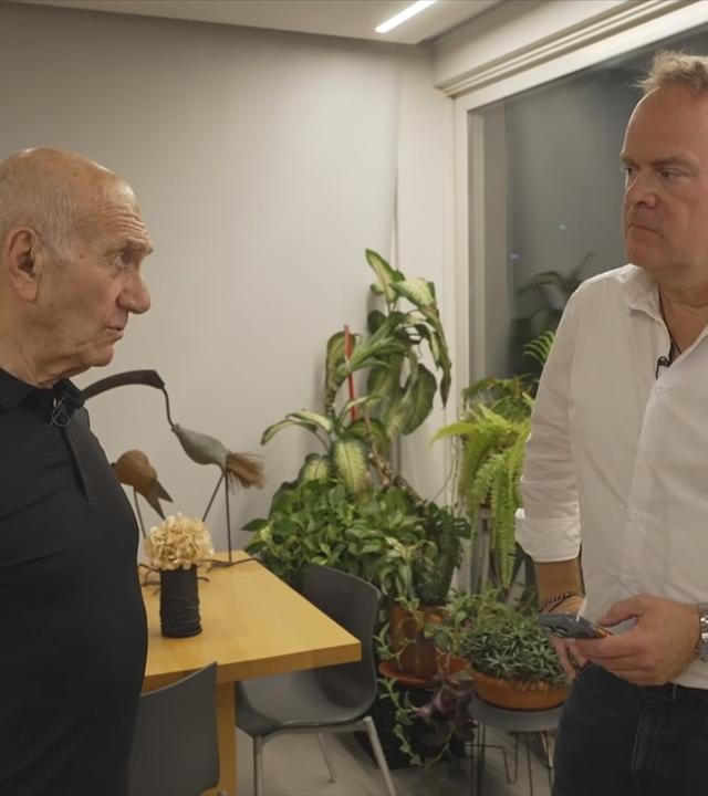 Ehud Olmert im Gespräch mit Christian Sievers