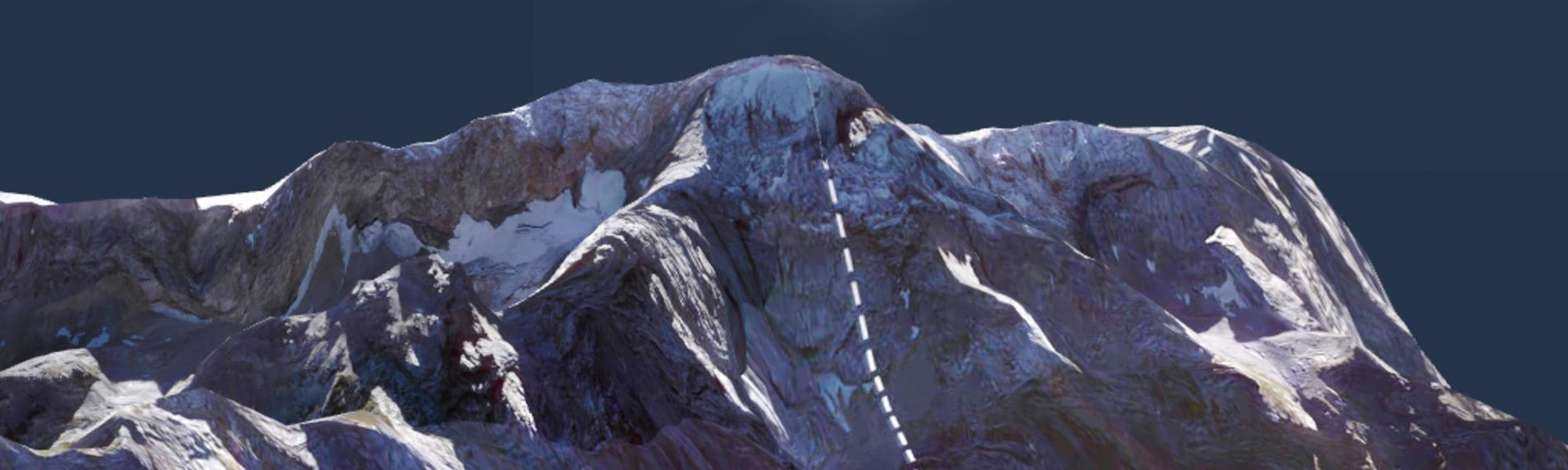 3D-Modell der Zugspitze