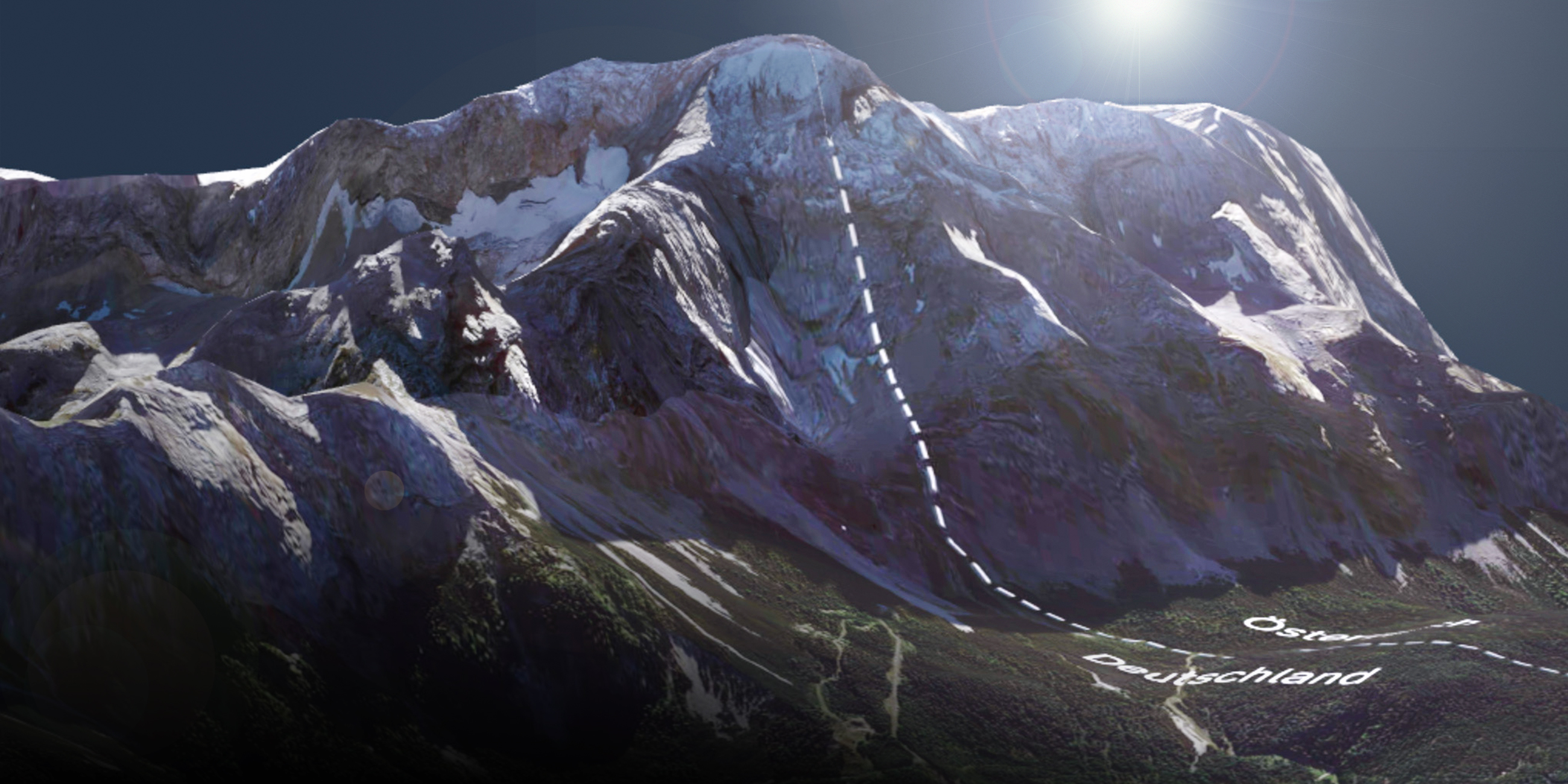 3D-Modell der Zugspitze