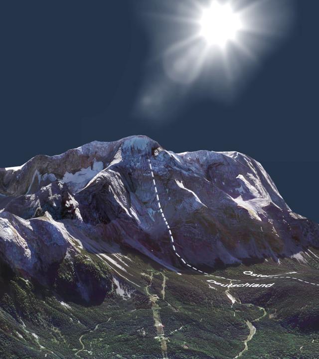 3D-Modell der Zugspitze
