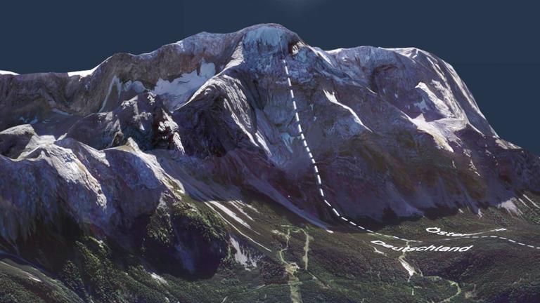 3D-Modell der Zugspitze