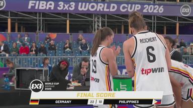 Marie Reichert und ihre Teamkolleginnen bei der 3x3-WM in Warschau.