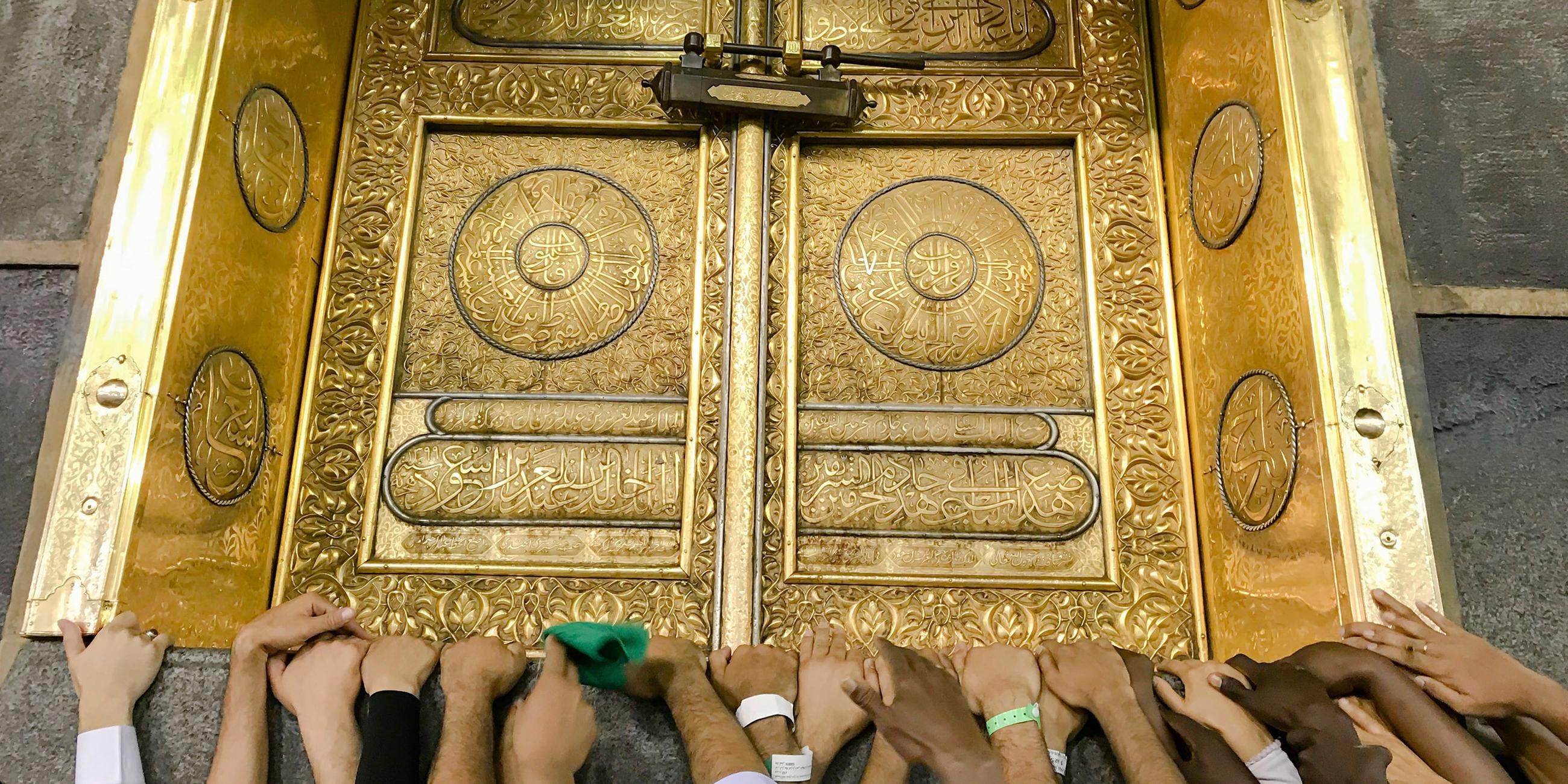 vor dem hadsch in saudi arabien
