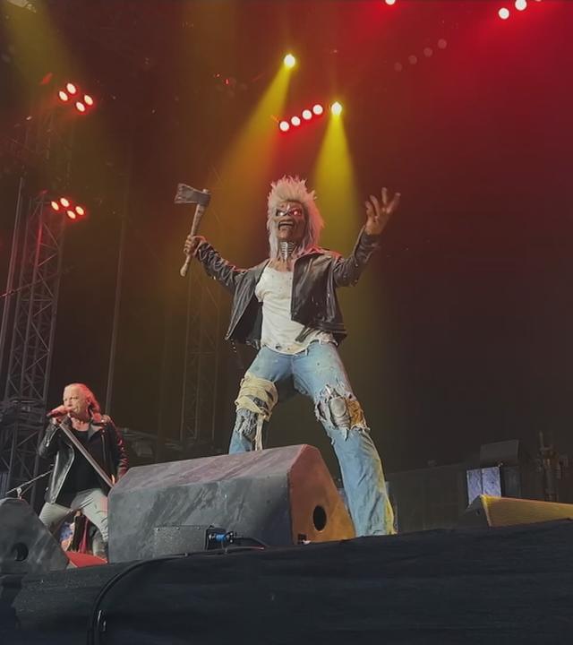 Band Iron Maiden auf der Bühne