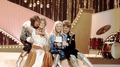 ABBA gewann den Eurovision Song Contest mit dem Titel „Waterloo“ im Jahre 1974.