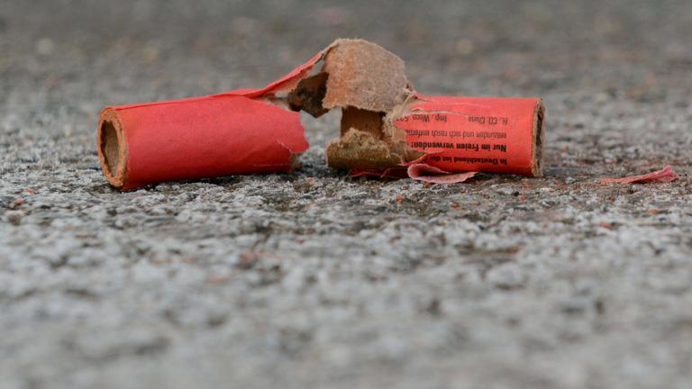 Abgebrannter Böller, Symbolbild