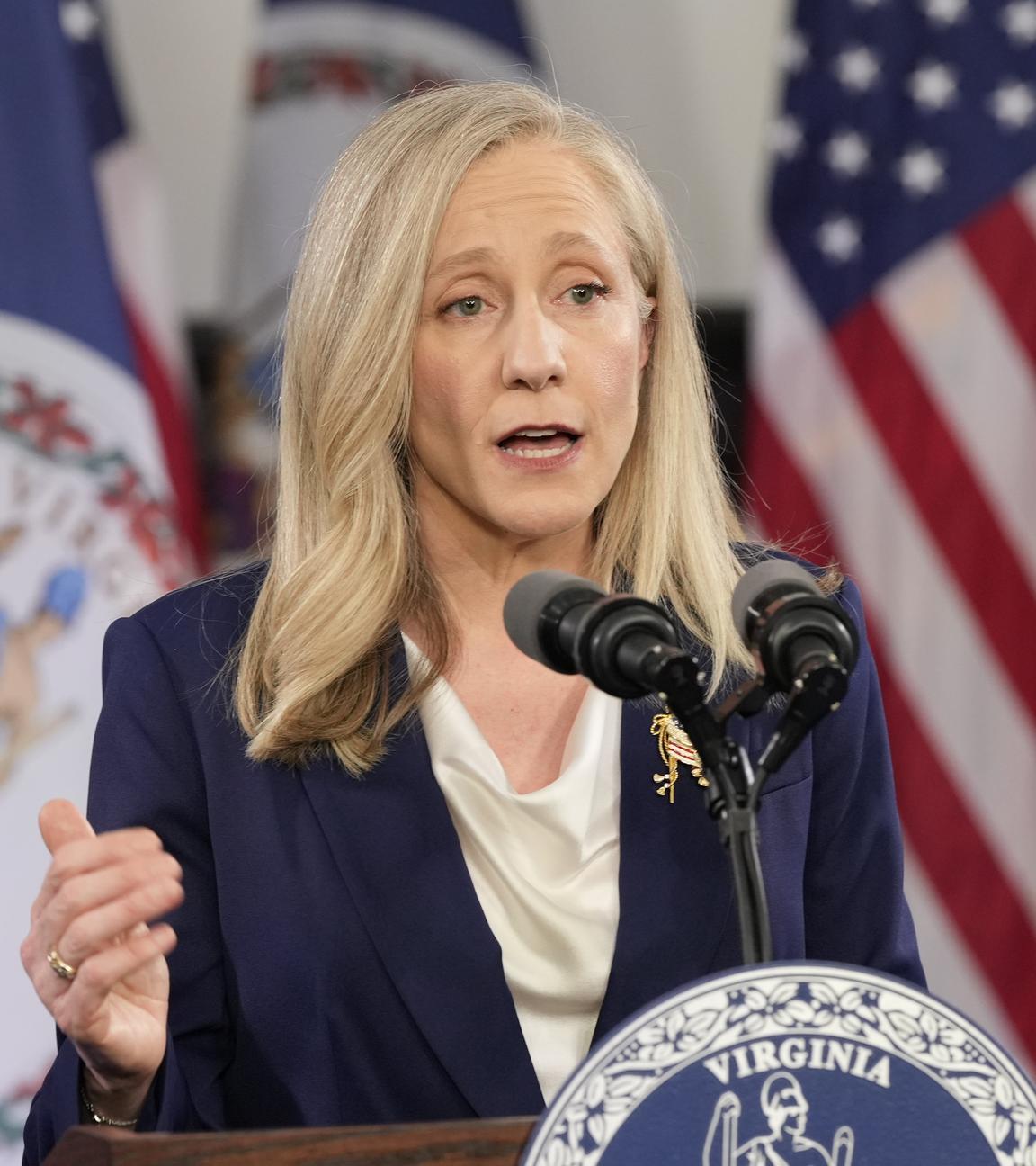 Die Gouverneurin des US-Bundesstaats Virginia, Abigail Spanberger