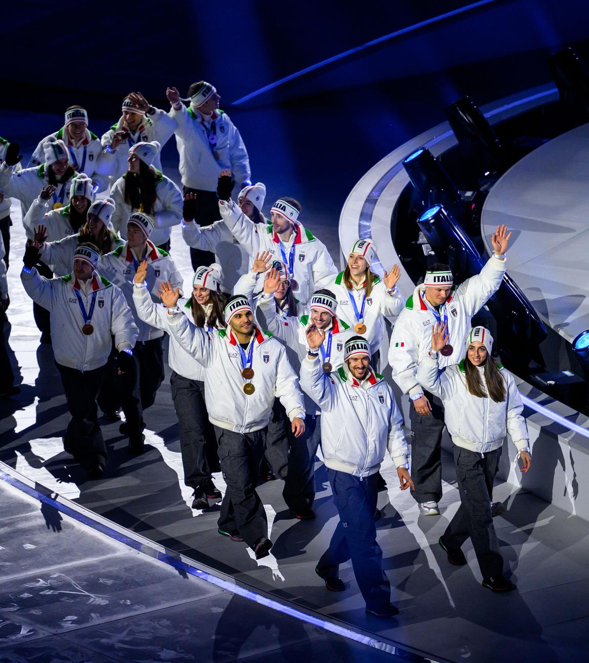 Abschlussfeier in der Verona Olympic Arena.