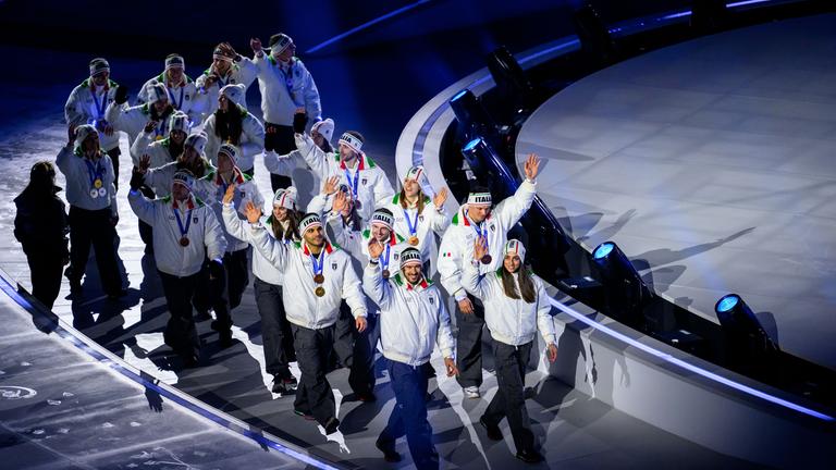 Abschlussfeier in der Verona Olympic Arena.