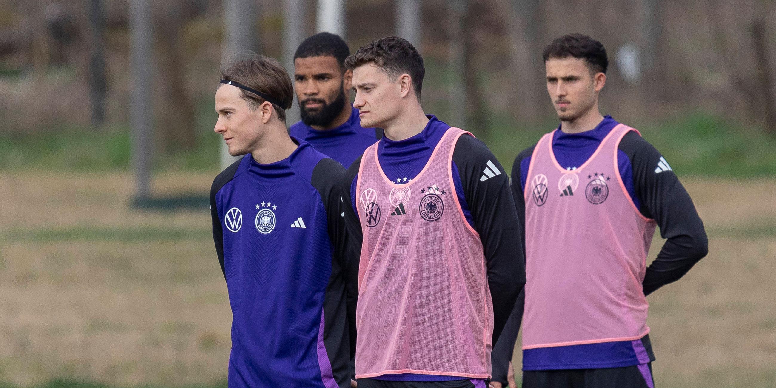 Caspar Jander und Eric Martel beim Abschlusstraining der U21. 