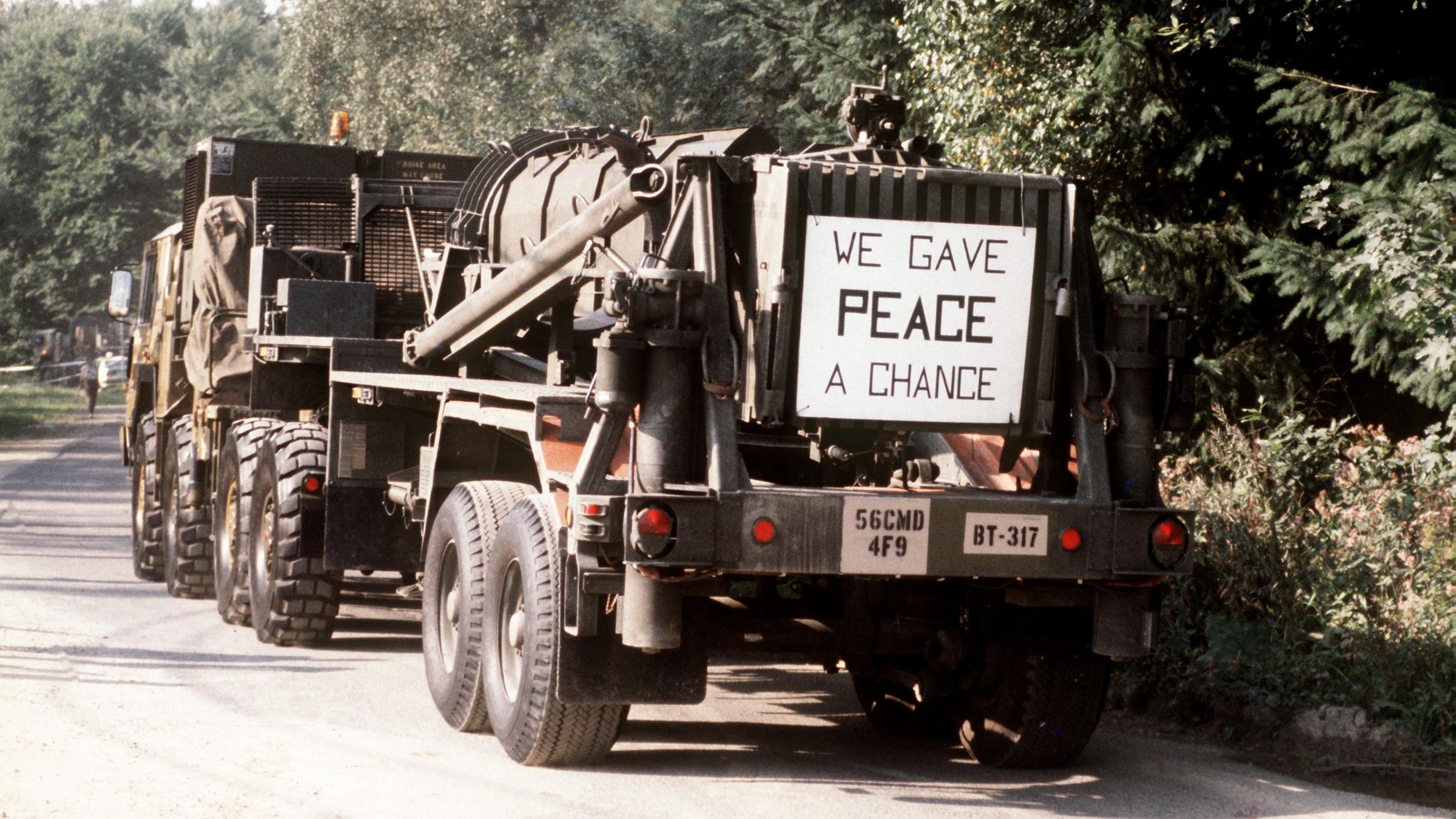 abtransport einer rakete nach inf-abkommen 1988