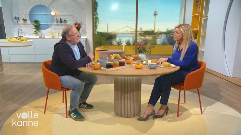 Dietrich Grönemeyer am "Volle Kanne"-Frühstückstisch mit Nadine Krüger