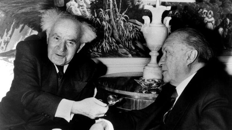 Konrad Adenauer trifft David Ben-Gurion, den israelischen Premierminister - 1960
