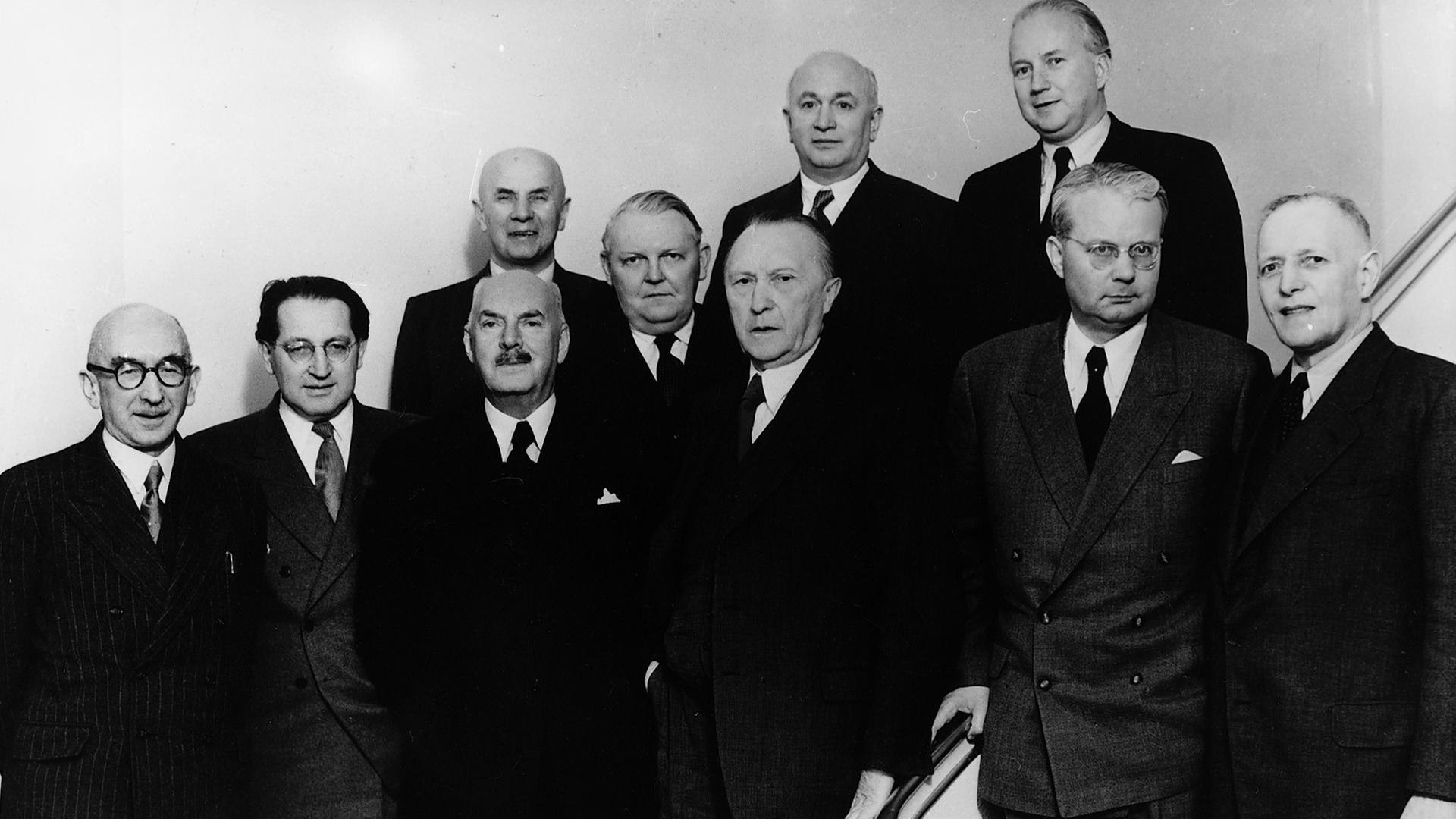 Teile der ersten Bundesregierung - 1949