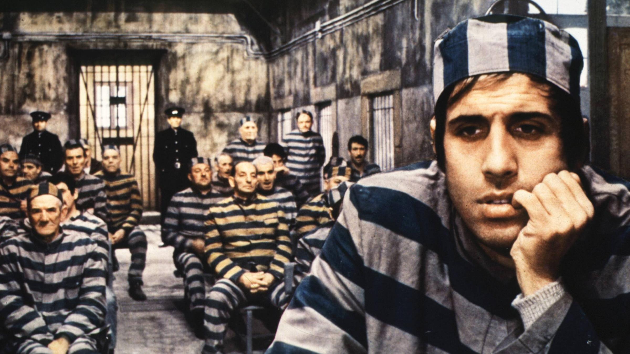 Italienischer Sänger und Schauspieler Adriano Celentano in einer Szen aus dem Film L EMIGRANTE, aufgenommen am 01.01.1973