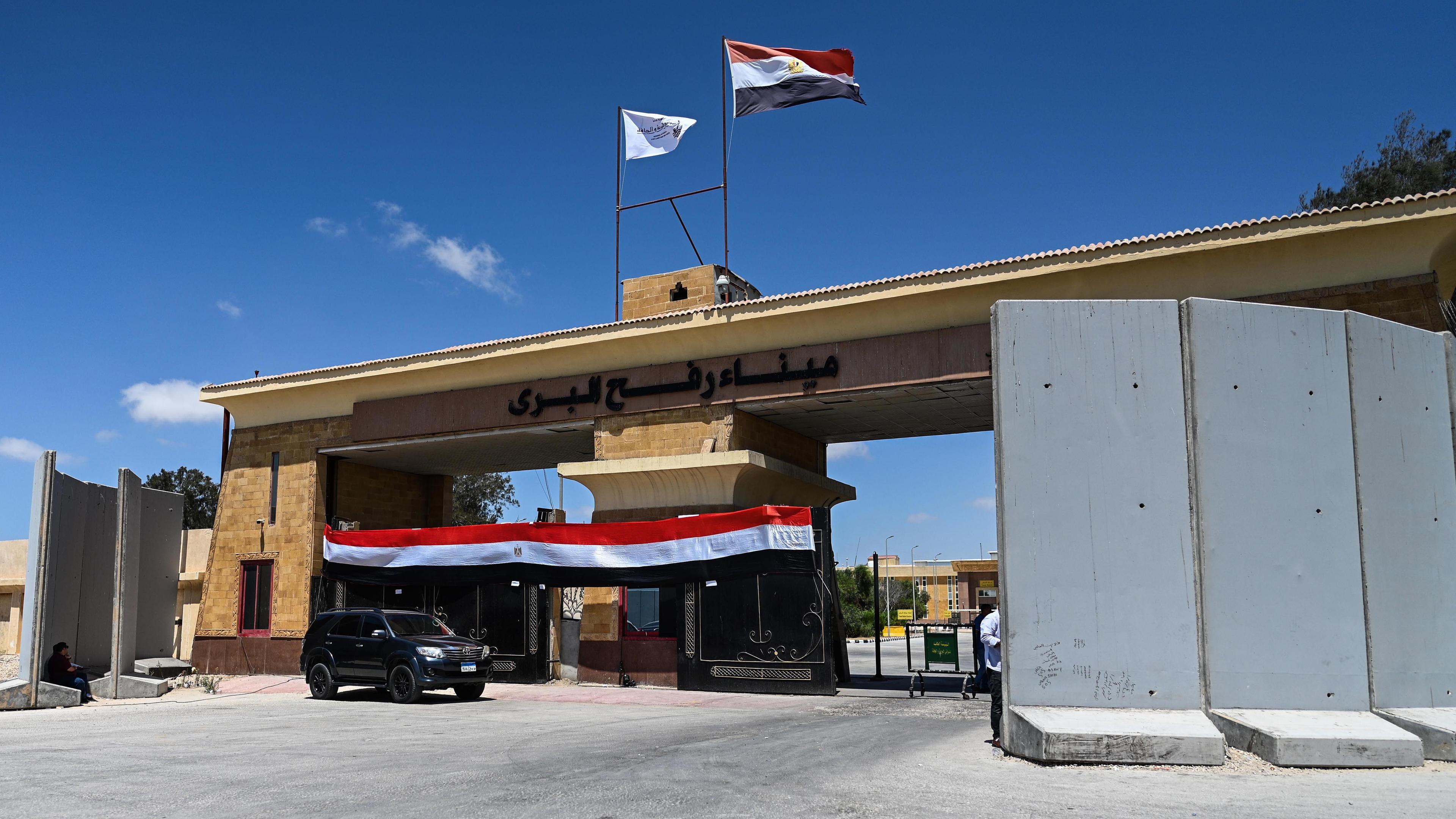 Die Grenze zwischen Rafah und Ägypten.