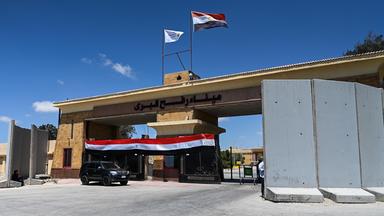 Die Grenze zwischen Rafah und Ägypten.