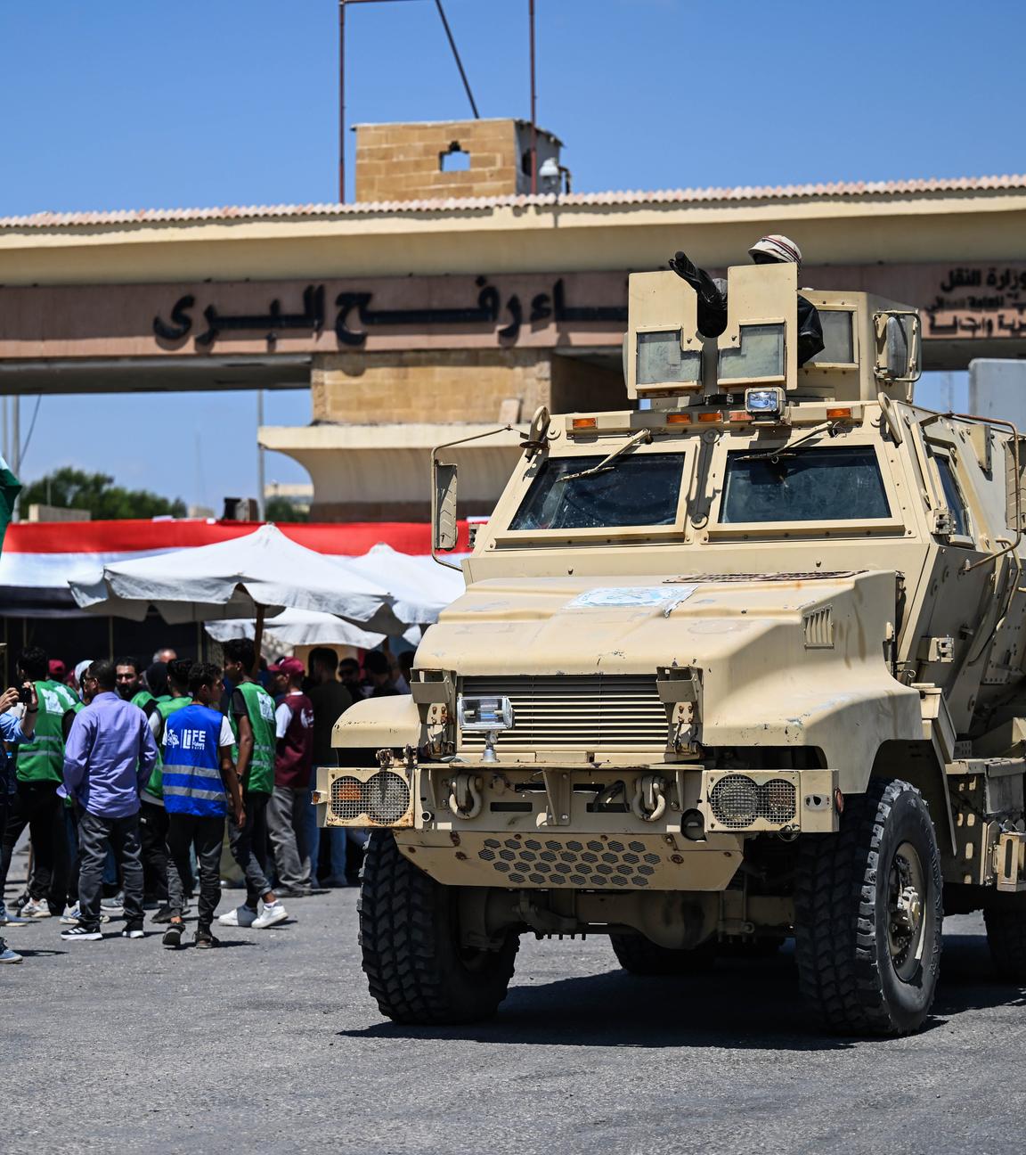 Die Grenze zwischen Rafah und Ägypten.