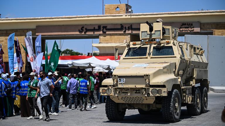 Die Grenze zwischen Rafah und Ägypten.