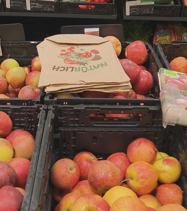Äpfel in Kisten