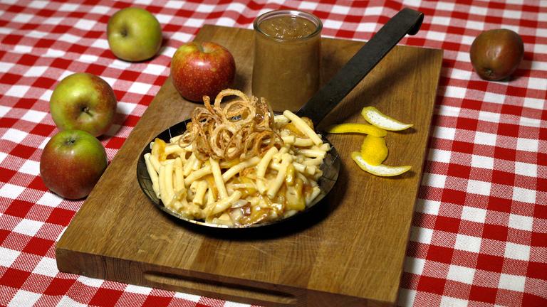 Schweizer Käse-Maccheroni mit Kartoffeln