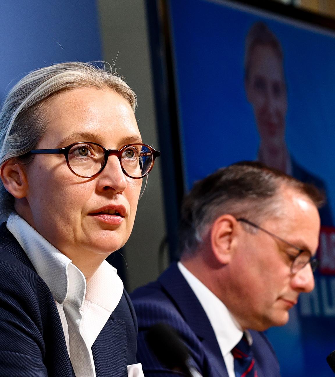 AfD-Spitze Alice Weidel und Tino Chrupalla