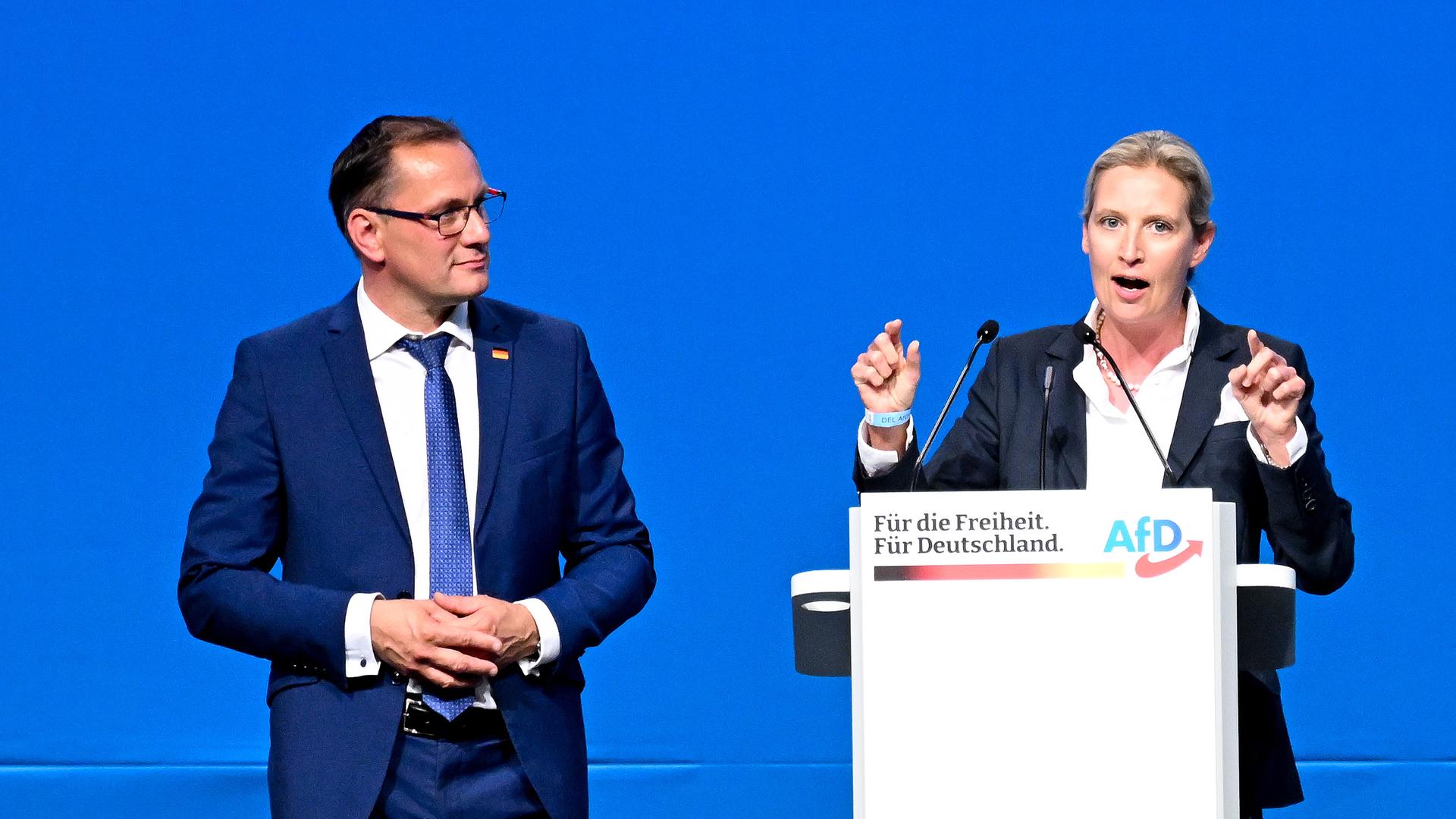 Tino Chrupalla und Alice Weidel