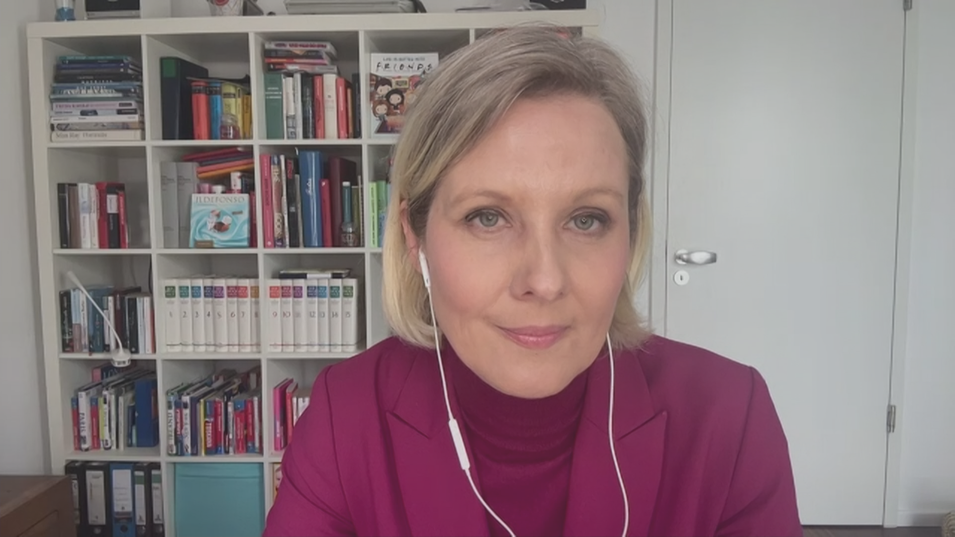 ZDF-Hauptstadtkorrespondentin Nicole Diekmann bei ZDFheute live.