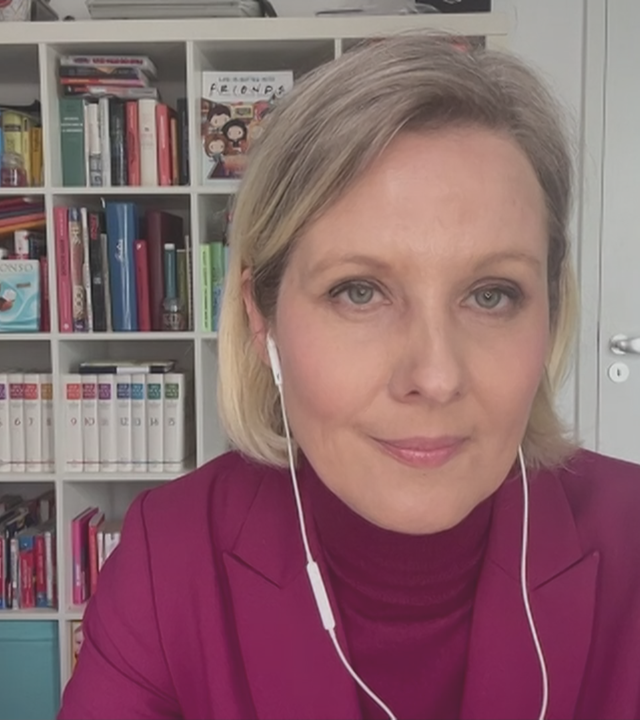 ZDF-Hauptstadtkorrespondentin Nicole Diekmann bei ZDFheute live.