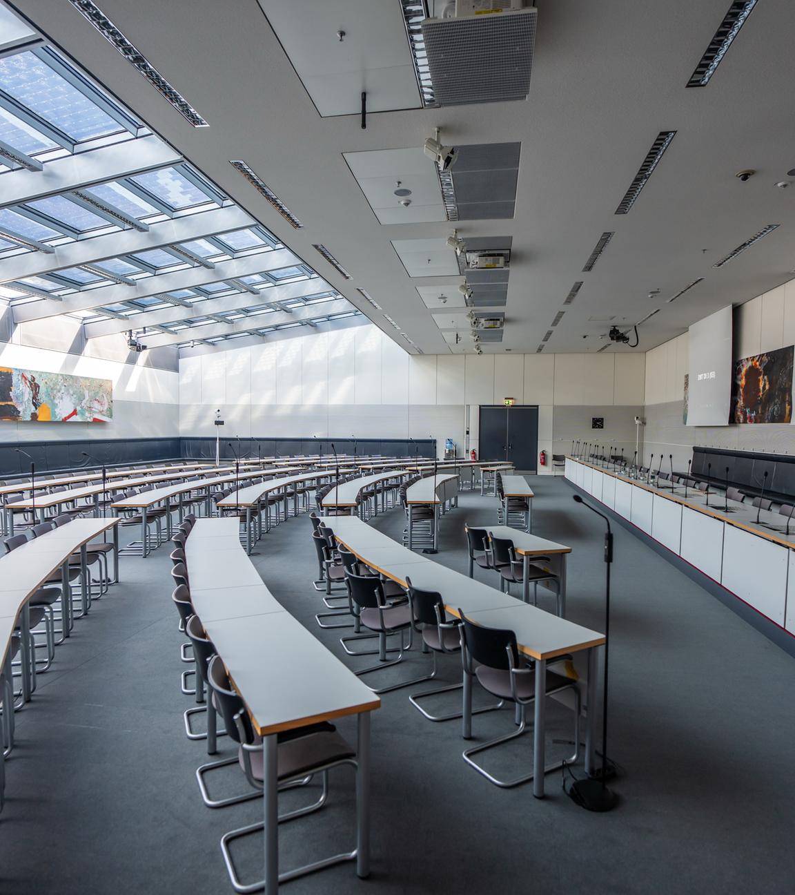 Blick in den Otto-Wels-Saal, dem Fraktionssaal der SPD im Bundestag. (Archiv)