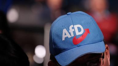 Kappe mit der Aufschrift AfD