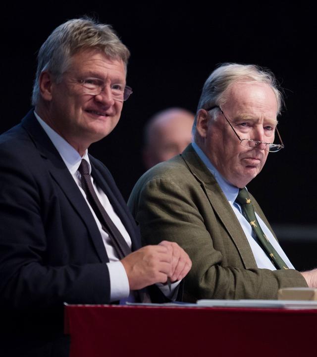Gauland und Meuthen auf AfD Parteitag