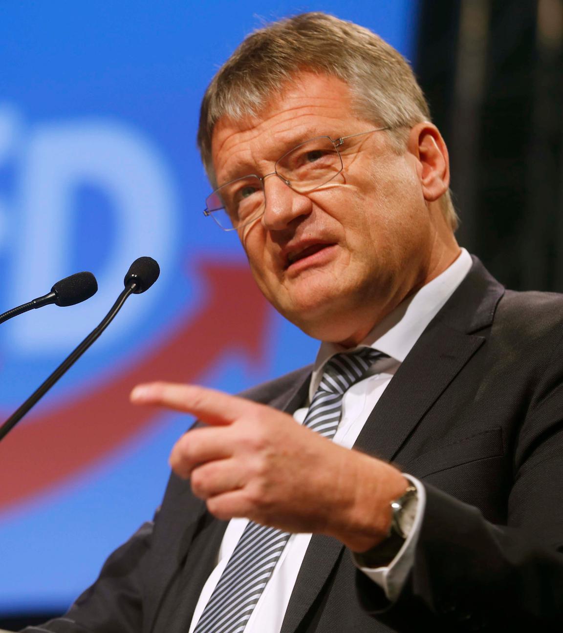 meuthen speaks during the anti-immigration party alternative for germany (afd) congress in hanover