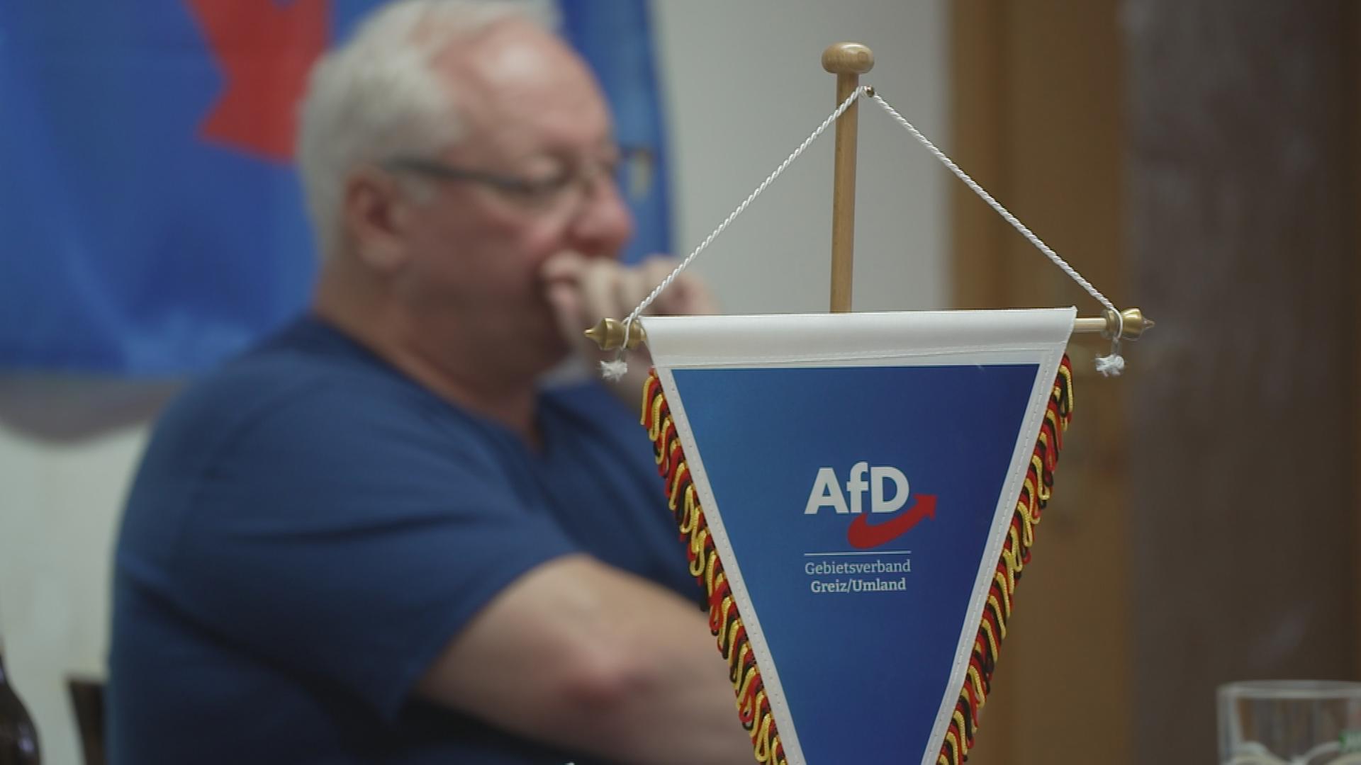 Fähnchen mit AfD-Logo