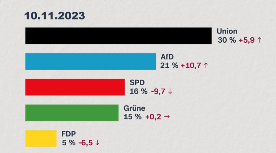 AfD Umfragehoch