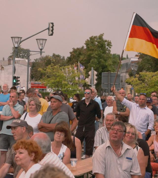 AfD-Wahlkampfveranstaltung am 26. August 2019 in Oranienburg, Brandenburg