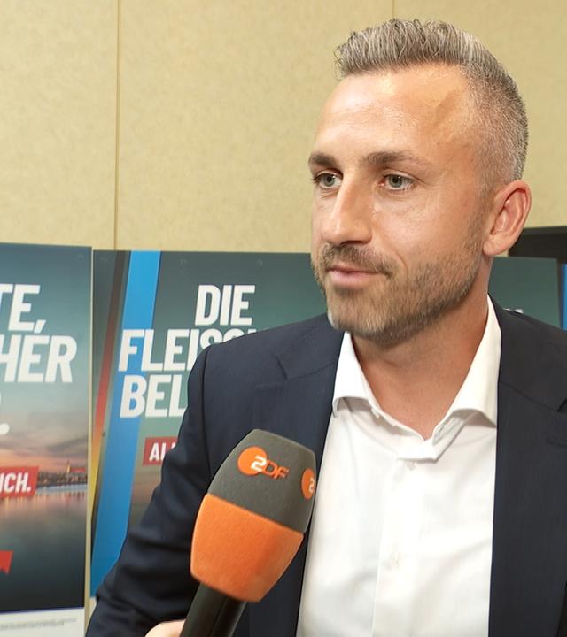 ZDFfrontal konfrontiert Ulrich Siegmund, Spitzenkandidat der AfD in Sachsen-Anhalt