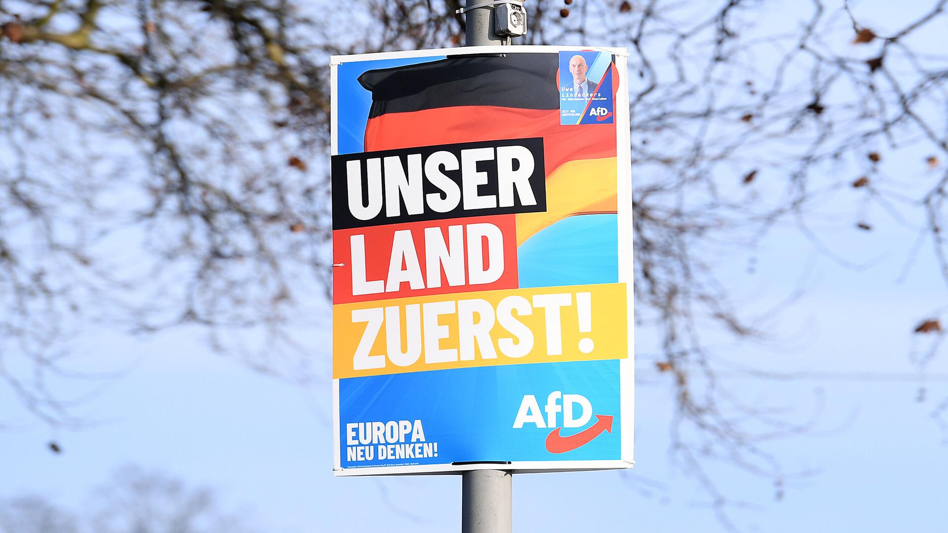 Wahlplakat der AfD 