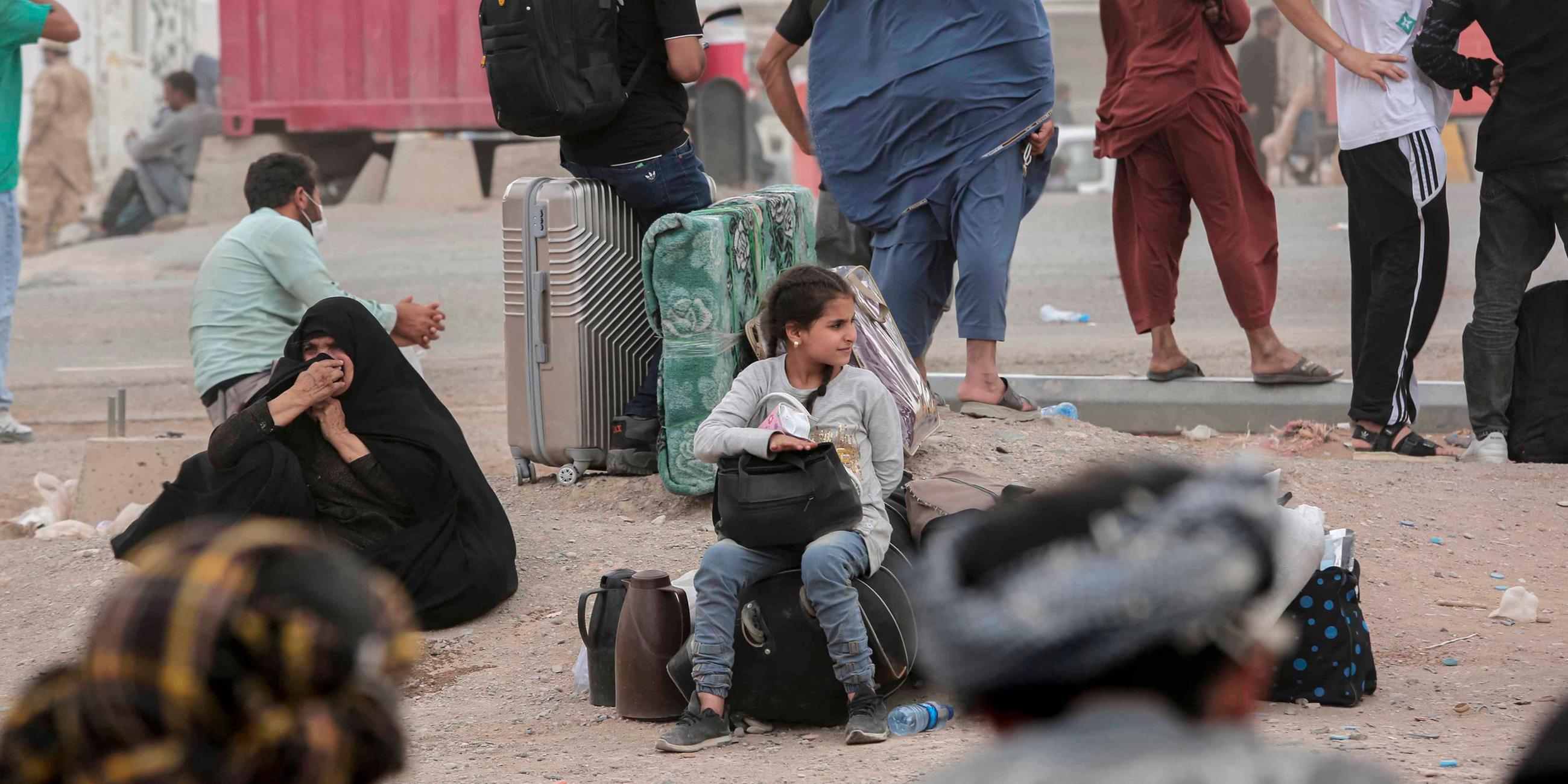 Afghanische Flüchtlinge in einem Camp in der Nähe von Islam Qala, Afghanistan am 11. Juli 2025.