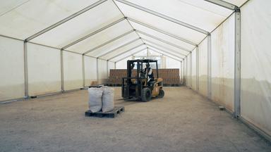 Afghanistan, Kabul: Leeres Lager