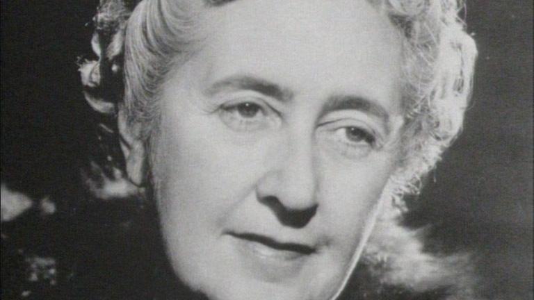 author agatha christie is seen in this undated still image