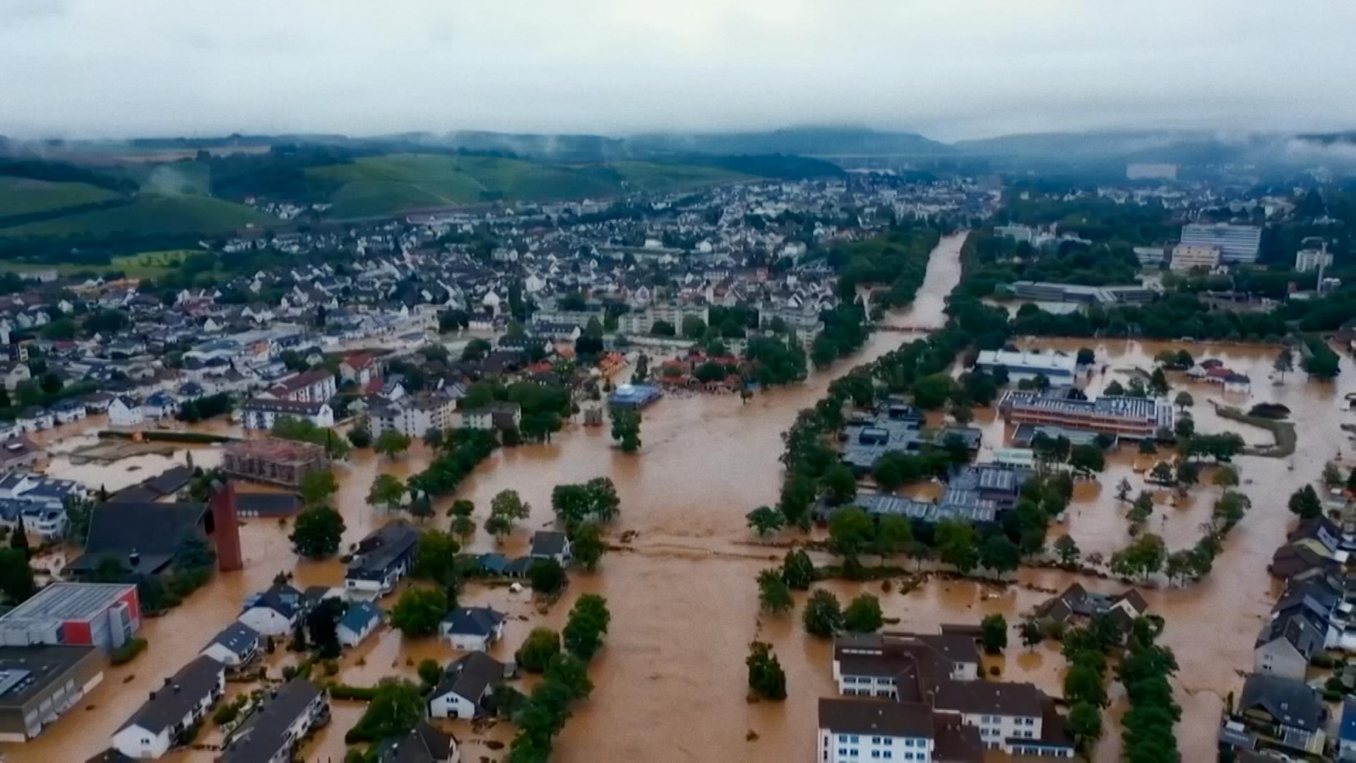 Überschwemmtes Ahrtal