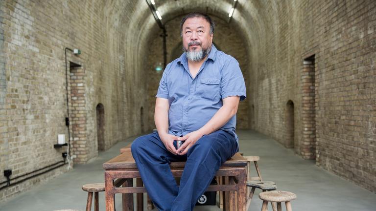 Ai Weiwei in seinem Atelier im Prenzlauer Berg, 2015
