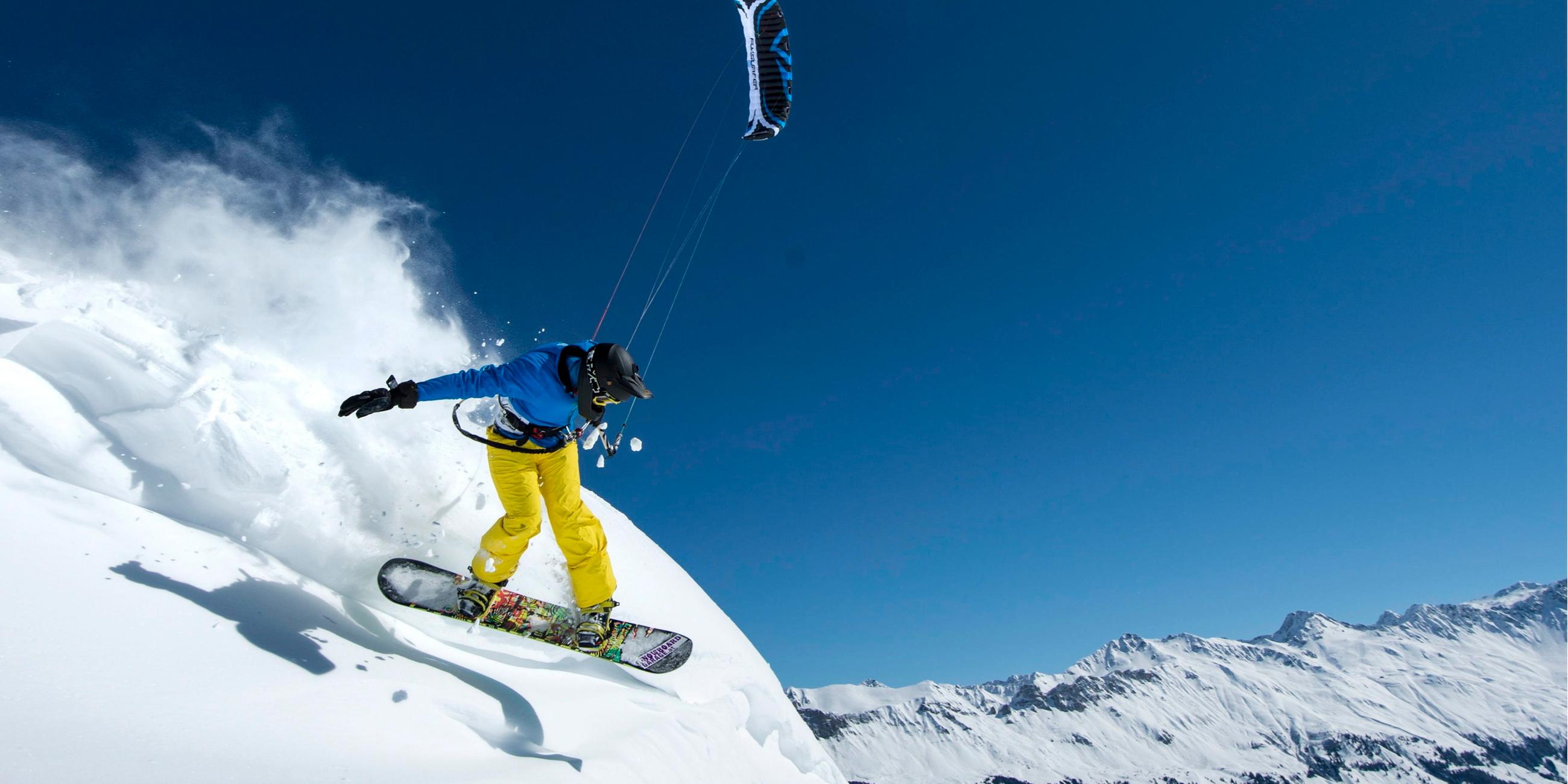 snowkiting - typical