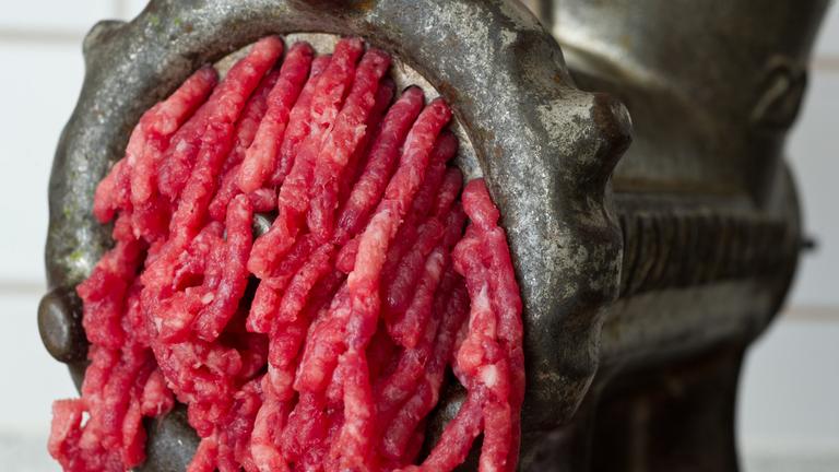 Rindfleisch aus dem Fleischwolf