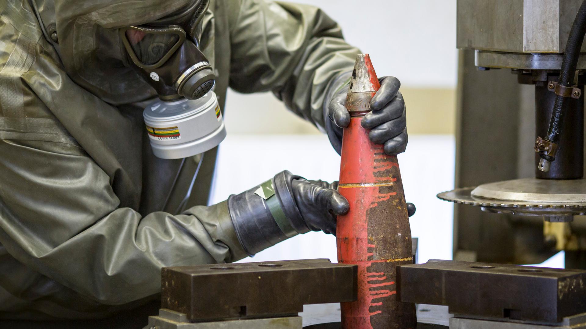 Entsorgung von chemischen Waffen (Archivbild)